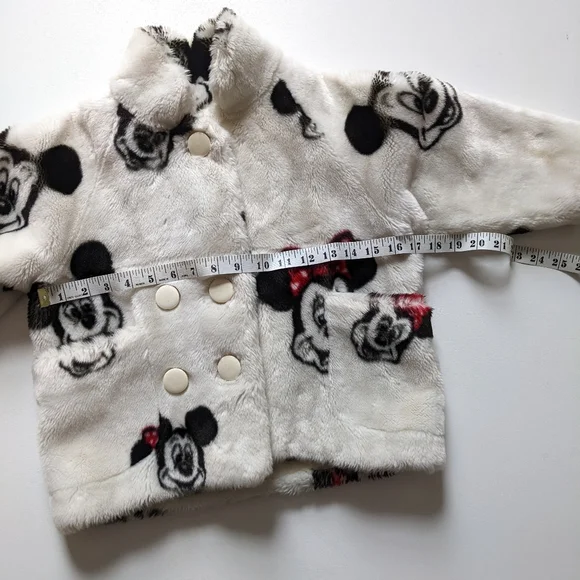VERY RARE Kid's Vintage 1992 Disney Apparence Mickey & Minnie Faux Fur Coat - Picture 3 of 15
